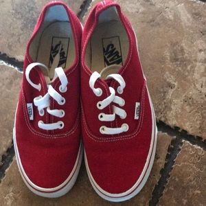 Red van sneakers